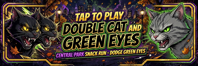Play Double Cat And Green Eyes