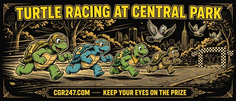 Play Turtle Racing At Central Park