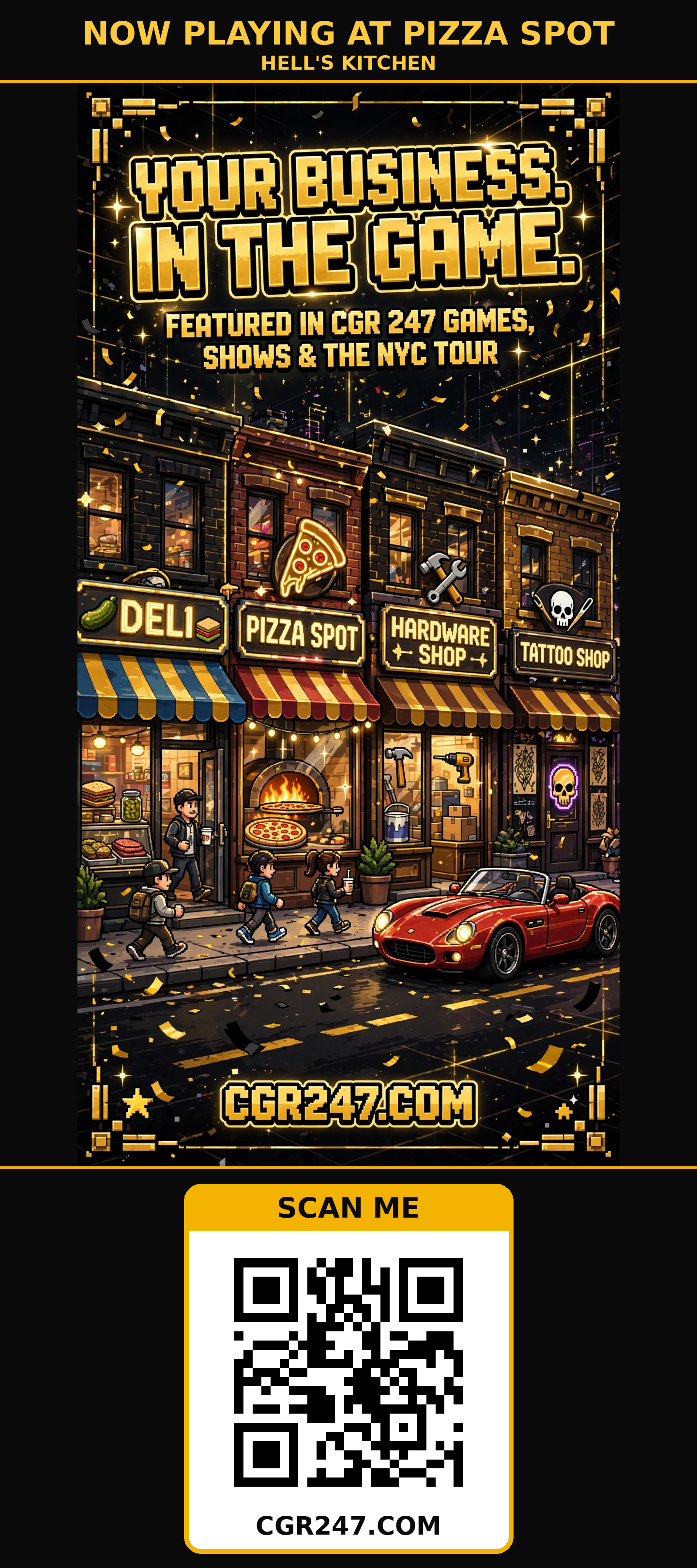 Pizza Spot 4x9 QR flyer